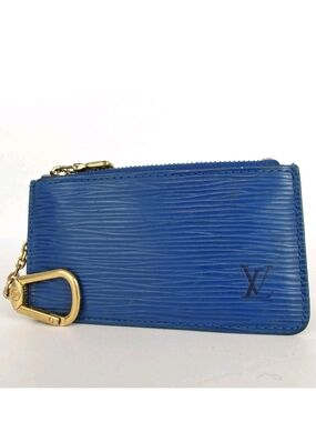 Louis Vuitton Blue Epi Leather Key Pouch